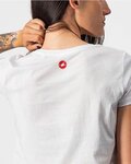 CASTELLI Kurzarm Fahrrad-Shirt - BELLAGIO TEE LADY - Weiß