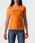 CASTELLI Kurzarm Fahrrad-Shirt - BELLAGIO TEE LADY - Orange