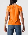 CASTELLI Kurzarm Fahrrad-Shirt - BELLAGIO TEE LADY - Orange