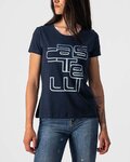CASTELLI Kurzarm Fahrrad-Shirt - BELLAGIO TEE LADY - Blau