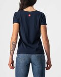CASTELLI Kurzarm Fahrrad-Shirt - BELLAGIO TEE LADY - Blau