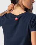 CASTELLI Kurzarm Fahrrad-Shirt - BELLAGIO TEE LADY - Blau