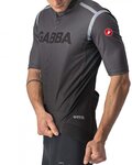 CASTELLI Kurzarm Fahrradtrikot - GABBA ROS SPECIAL - Grau