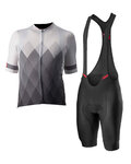 CASTELLI Kurzarm Radtrikot und Shorts - A TUTTA - Anthrazit/Schwarz/Grau/Weiß