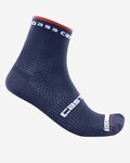 CASTELLI Klassische Fahrradsocken - ROSSO CORSA PRO 9 - Blau