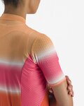 CASTELLI Kurzarm Fahrradtrikot - DOLCE LADY - Rot/Orange
