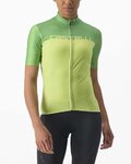 CASTELLI Kurzarm Fahrradtrikot - VELOCISSIMA LADY - Grün/Gelb