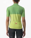 CASTELLI Kurzarm Fahrradtrikot - VELOCISSIMA LADY - Grün/Gelb