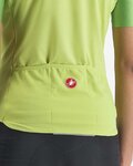 CASTELLI Kurzarm Fahrradtrikot - VELOCISSIMA LADY - Grün/Gelb