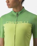 CASTELLI Kurzarm Fahrradtrikot - VELOCISSIMA LADY - Grün/Gelb