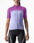 CASTELLI Kurzarm Fahrradtrikot - VELOCISSIMA LADY - Lila