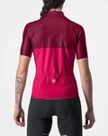 CASTELLI Kurzarm Fahrradtrikot - VELOCISSIMA LADY - Rot/Rosa