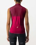 CASTELLI Ärmelloses Fahrradtrikot - VELOCISSIMA LADY - bordeaux/Rot