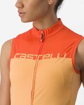CASTELLI Ärmelloses Fahrradtrikot - VELOCISSIMA LADY - Orange