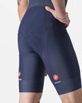 CASTELLI Kurze Fahrradhose mit Trägern - ENTRATA 2 - Blau