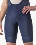 CASTELLI Kurze Fahrradhose mit Trägern - ENTRATA 2 - Blau
