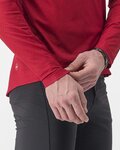CASTELLI Langarm Fahrradtrikot für den Sommer - TRAIL TECH 2 - Rot
