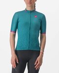 CASTELLI Kurzarm Fahrradtrikot - PEZZI LADY - Grün