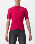CASTELLI Kurzarm Fahrradtrikot - PEZZI LADY - Rot