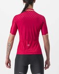 CASTELLI Kurzarm Fahrradtrikot - PEZZI LADY - Rot
