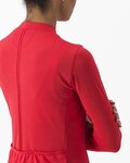 CASTELLI Langarm Fahrradtrikot für den Sommer - ANIMA 4 LADY - Rot