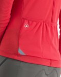 CASTELLI Langarm Fahrradtrikot für den Sommer - ANIMA 4 LADY - Rot
