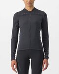 CASTELLI Langarm Fahrradtrikot für den Sommer - ANIMA 4 LADY - Anthrazit