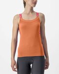 CASTELLI Ärmelloses Fahrradtrikot - BAVETTE LADY - Orange