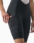 CASTELLI Kurze Fahrradhose mit Trägern - UNLIMITED CARGO LADY - Schwarz