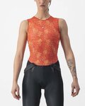 CASTELLI Ärmelloses Fahrrad-Shirt - PRO MESH 4 W LADY - Orange