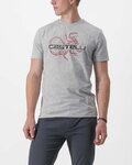 CASTELLI Kurzarm Fahrrad-Shirt - FINALE - Grau