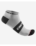 CASTELLI Knöchelhohe Fahrradsocken - LOWBOY 2 - Weiß/Schwarz