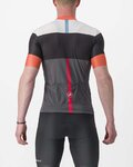 CASTELLI Kurzarm Fahrradtrikot - SEZIONE - Grau/Schwarz/Orange