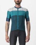 CASTELLI Kurzarm Fahrradtrikot - SEZIONE - Grün