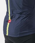 CASTELLI Kurzarm Fahrradtrikot - SEZIONE - Elfenbein/Blau/Rot