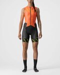 CASTELLI Fahrradoverall - FREE SANREMO LADY - Schwarz/Orange