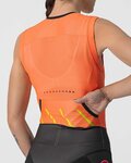 CASTELLI Fahrradoverall - FREE SANREMO LADY - Schwarz/Orange