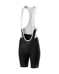 CASTELLI Kurze Fahrradhose mit Trägern - VELOCISSIMA LADY - Schwarz