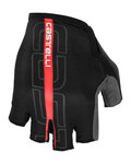 CASTELLI Fingerlose Fahrradhandschuhe - TEMPO - Rot/Schwarz