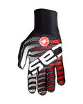 CASTELLI Langfinger-Fahrradhandschuhe - DILUVIO C - Schwarz/Rot