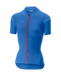 CASTELLI Kurzarm Fahrradtrikot - PROMESSA 2.0 LADY - Blau