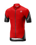 CASTELLI Kurzarm Fahrradtrikot - ENTRATA 3.0 - Rot/Schwarz