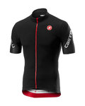 CASTELLI Kurzarm Fahrradtrikot - ENTRATA 3.0 - Schwarz/Rot