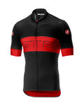 CASTELLI Kurzarm Fahrradtrikot - PROLOGO VI - Rot/Schwarz
