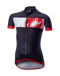 CASTELLI Kurzarm Fahrradtrikot - FUTURE RACER KIDS - Schwarz/Rot