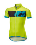 CASTELLI Kurzarm Fahrradtrikot - FUTURE RACER KIDS - Gelb