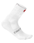CASTELLI Klassische Fahrradsocken - QUATTRO 9 - Weiß