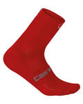 CASTELLI Klassische Fahrradsocken - QUATTRO 9 - Rot