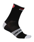CASTELLI Klassische Fahrradsocken - ROSSO CORSA 9 - Schwarz
