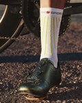 COMPRESSPORT Klassische Fahrradsocken - AERO - Gelb/Weiß